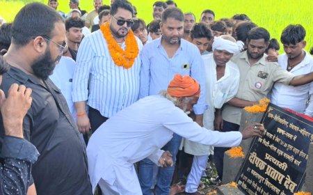 भवनाथपुर के विकास का आईना दिखा रहे दीपक