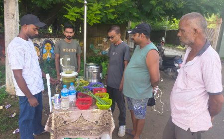 अब पार्ट टाईम जॉब में भी नवाचार, हर्बल जूस कॉर्नर मचा रहा धूम