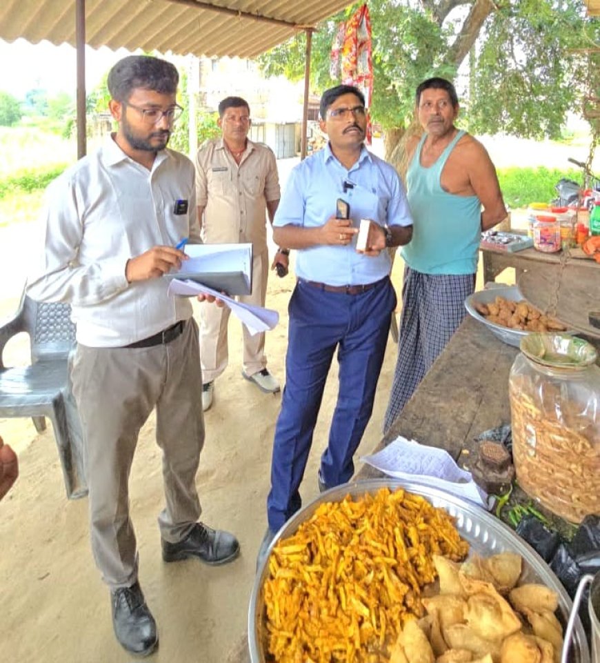 जलेबी में मिला खतरनाक रंग, मौके पर ही नष्ट कराया