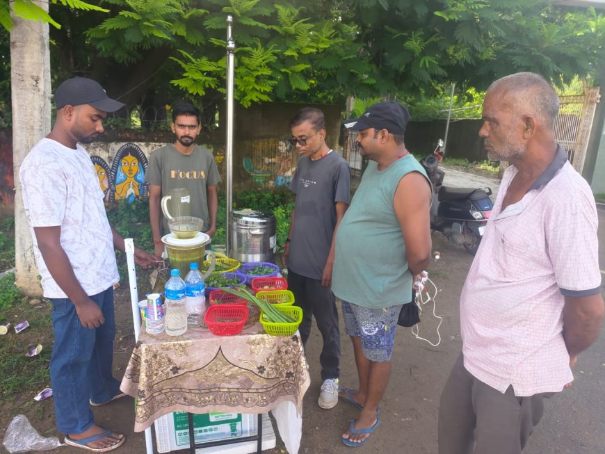 अब पार्ट टाईम जॉब में भी नवाचार, हर्बल जूस कॉर्नर मचा रहा धूम
